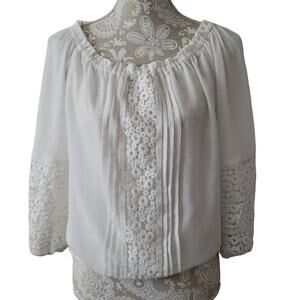 New York & Company Blouse White XS